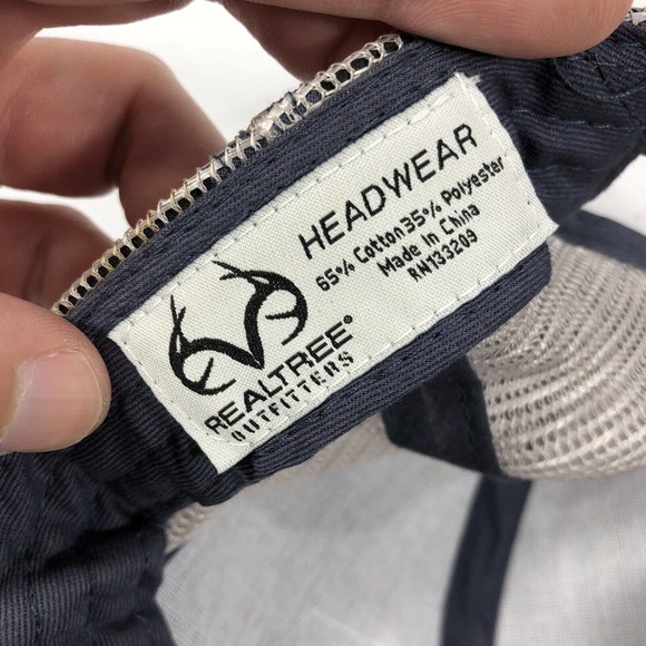 Realtree Snapback Hat Cap Mesh Back One Size Fits Most OSFM Outdoor Adjustable - Picture 9 of 10